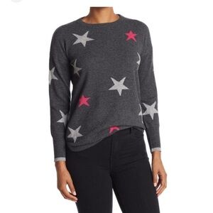Philosophy Charcoal Star Pattern Sweater